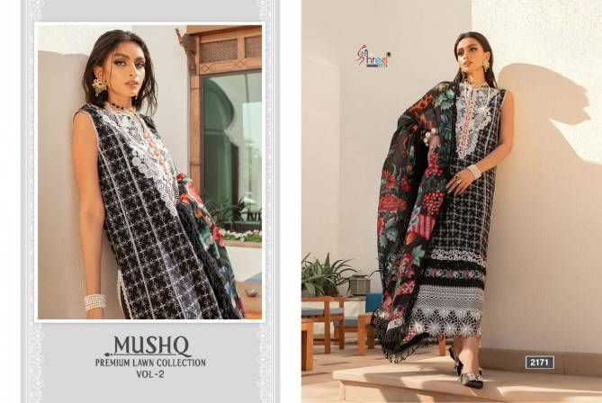 Shree Mushq 2 Premium Lawn casual Wear fancy Pakistani Salwar Kameez Collection 